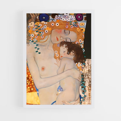 gustav-klimt-4 cadre Blanc