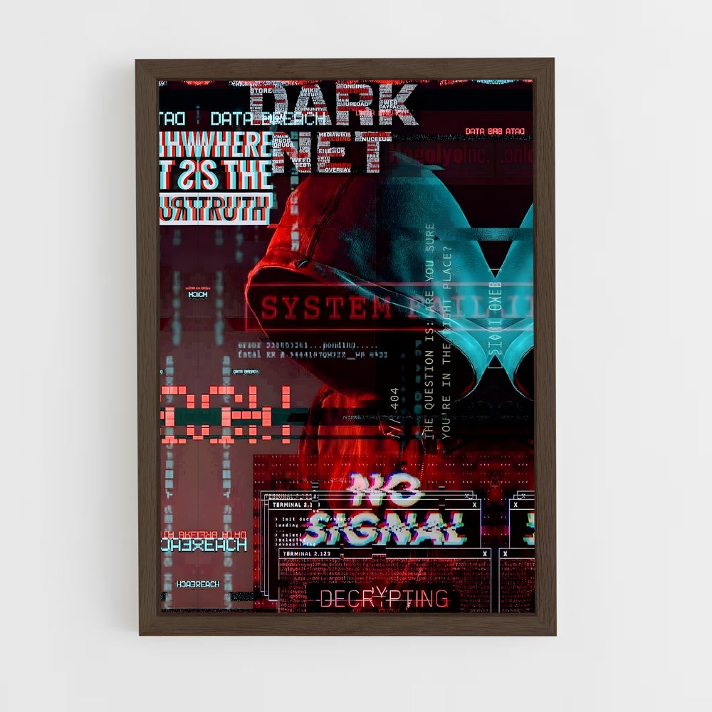 hacker-11 cadre Bois foncé