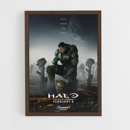 halo-7 cadre Bois foncé