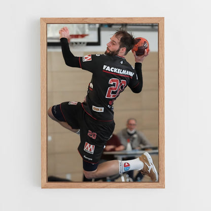 handball-10 cadre Bois clair
