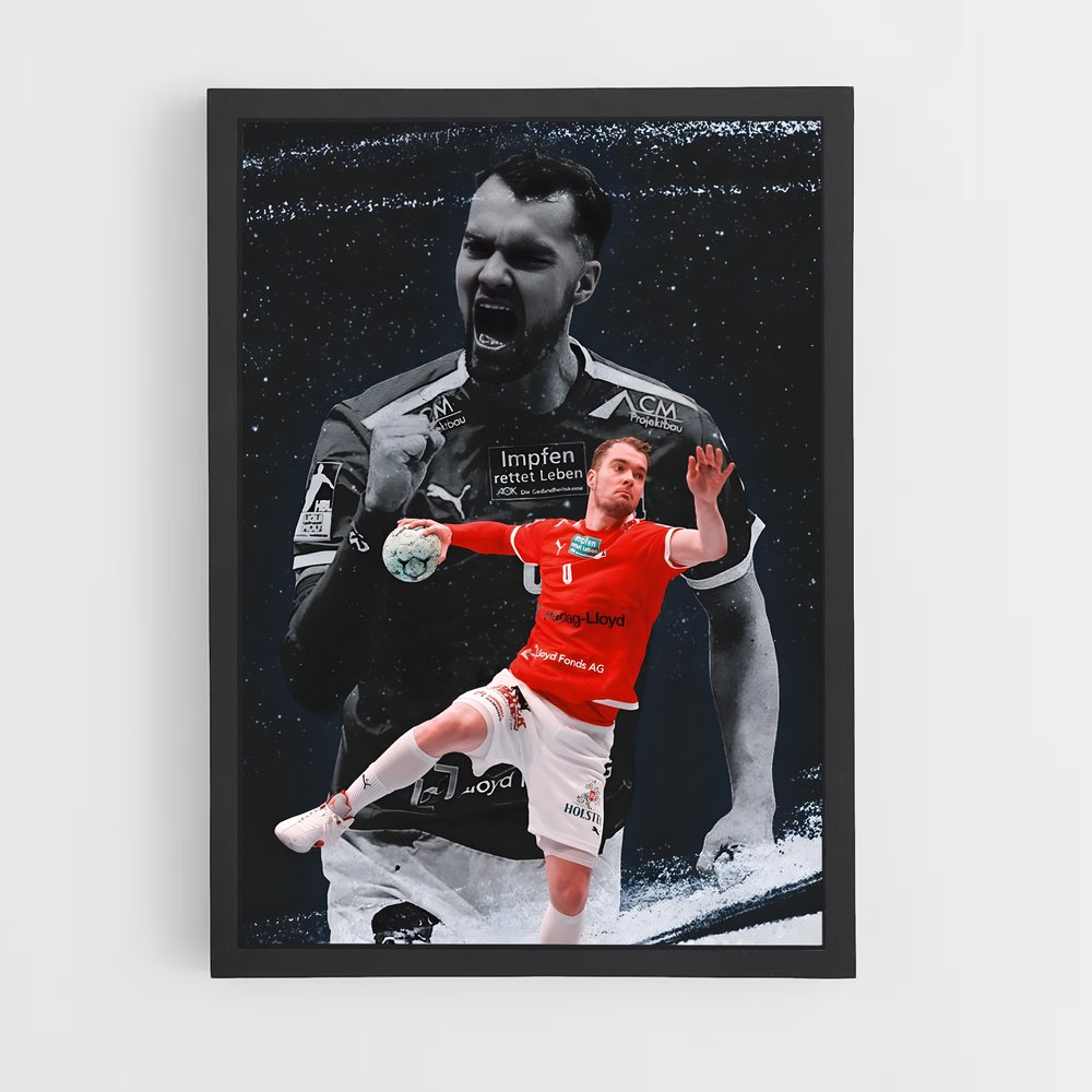 handball-12 cadre Noir