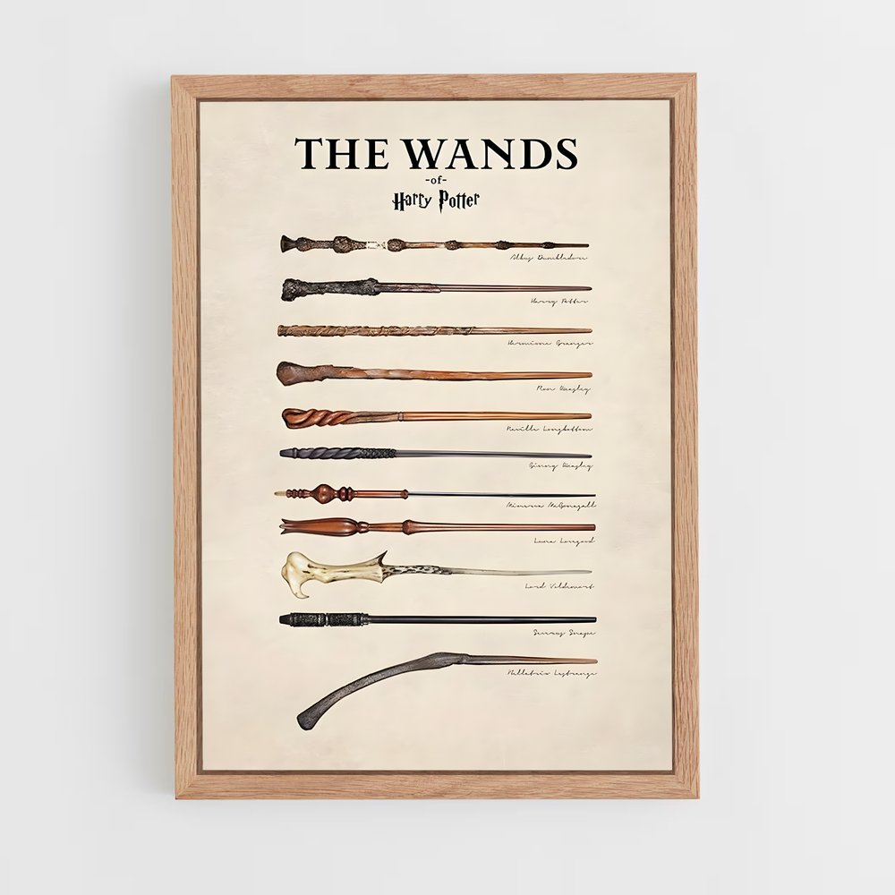 harry-potter-14 cadre Bois clair