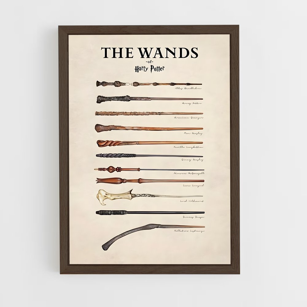 harry-potter-14 cadre Bois foncé