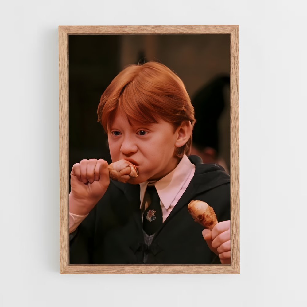 harry-potter-7 cadre Bois clair