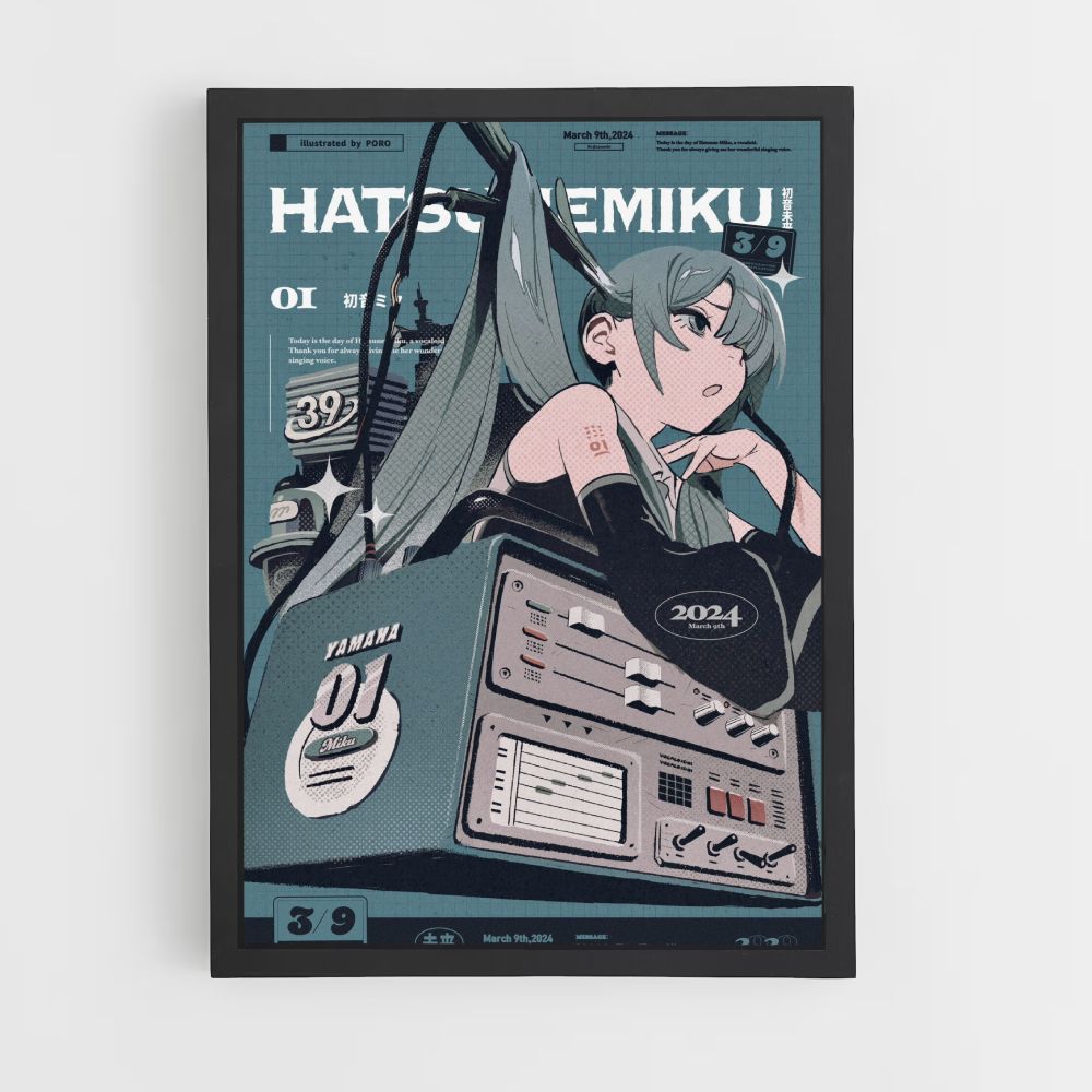 Affiche Hatsune Miku 01