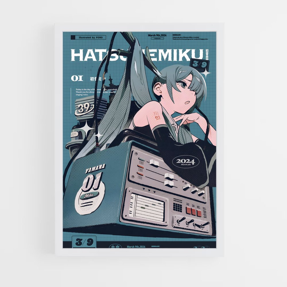 hatsune-miku-3 cadre Blanc