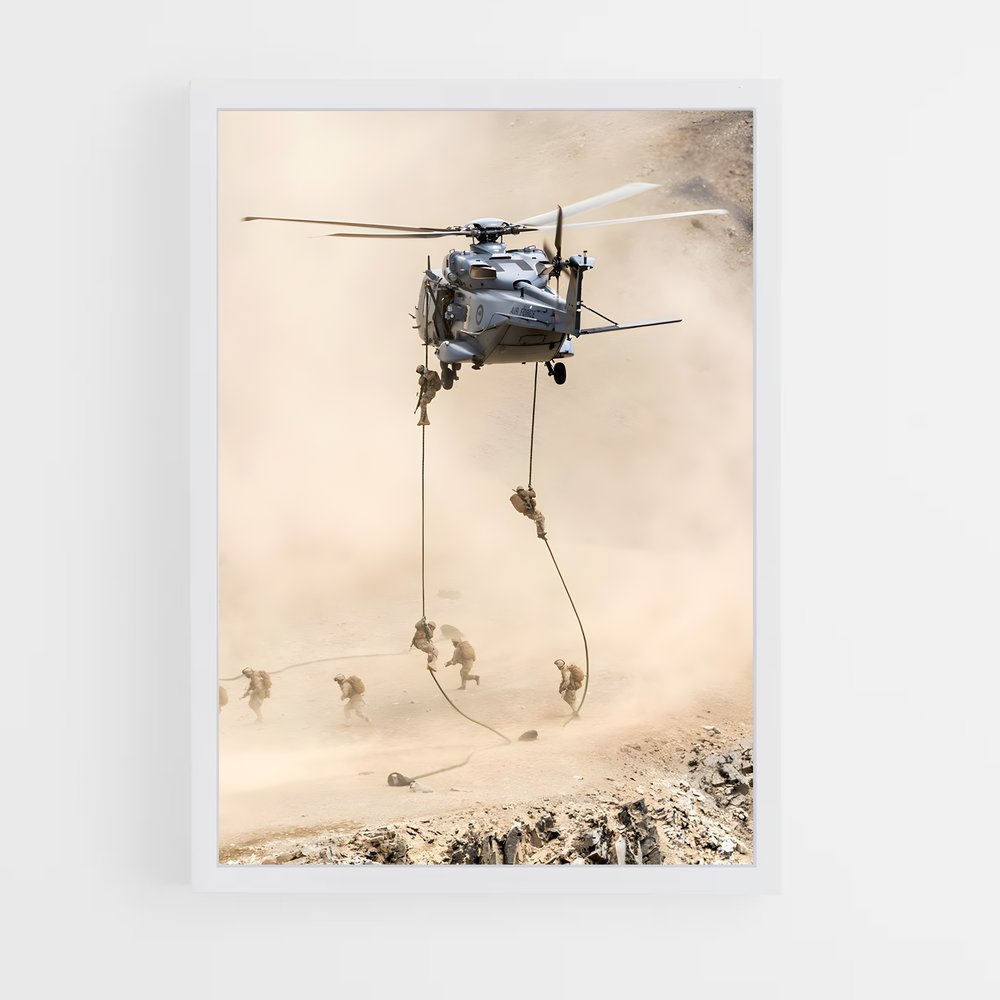 helicopter-1 cadre Blanc