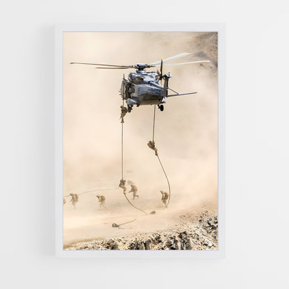 helicopter-1 cadre Blanc