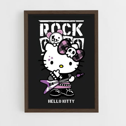 hello-kitty-1 cadre Bois foncé