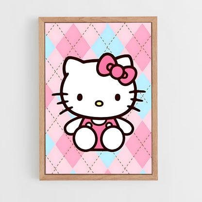 hello-kitty-12 cadre Bois clair