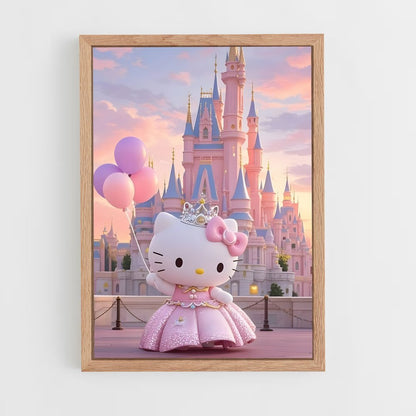 hello-kitty-14 cadre Bois clair