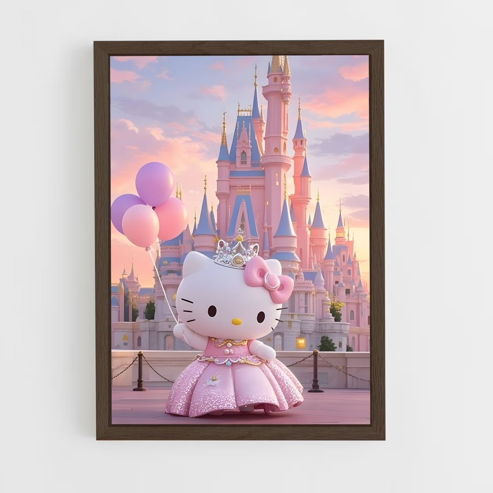 hello-kitty-14 cadre Bois foncé