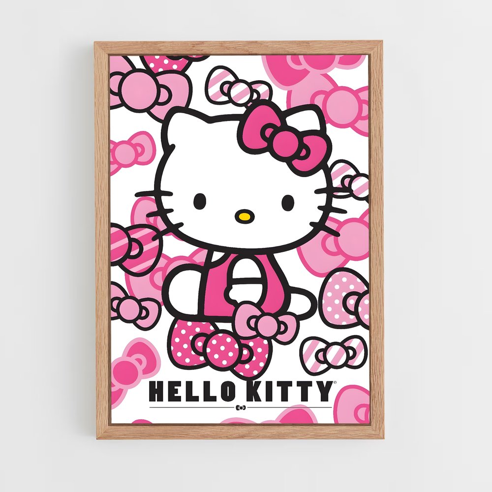 hello-kitty-2 cadre Bois clair