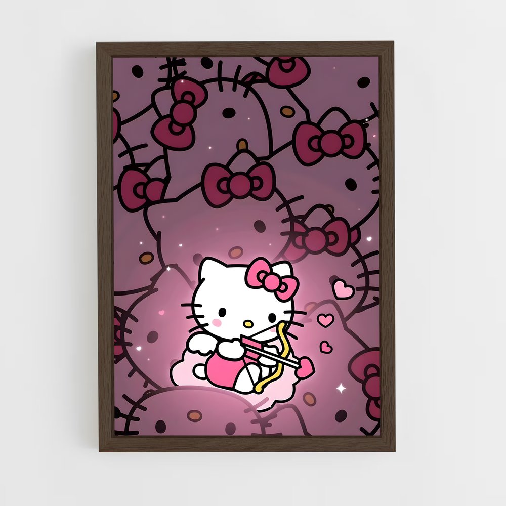 hello-kitty-21 cadre Bois foncé