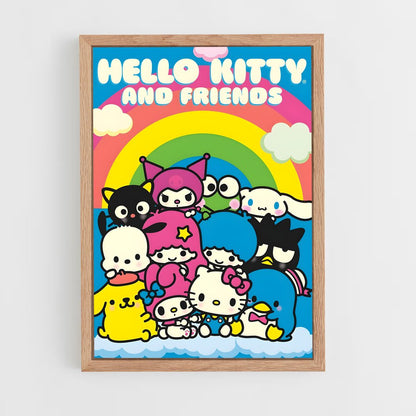 hello-kitty-22 cadre Bois clair