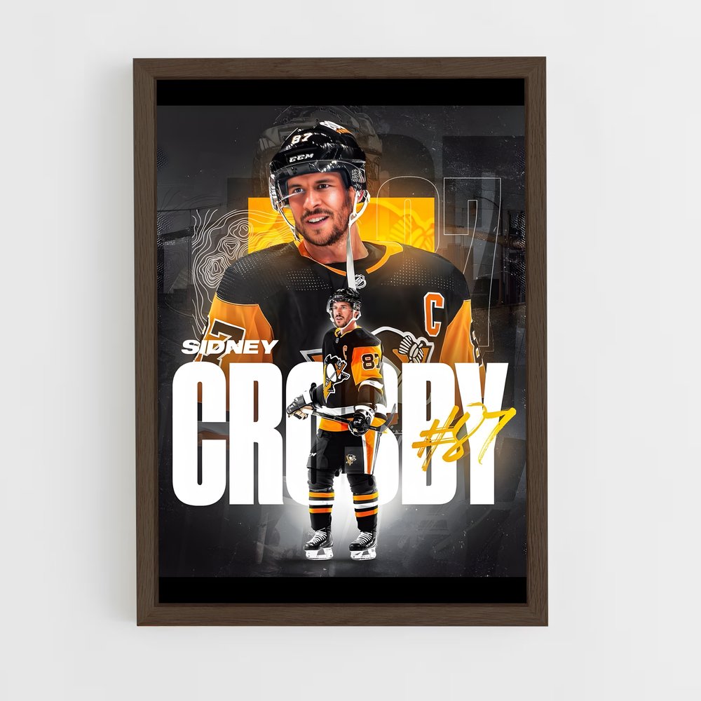 hockey-28 cadre Bois foncé