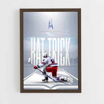 hockey-32 cadre Bois foncé