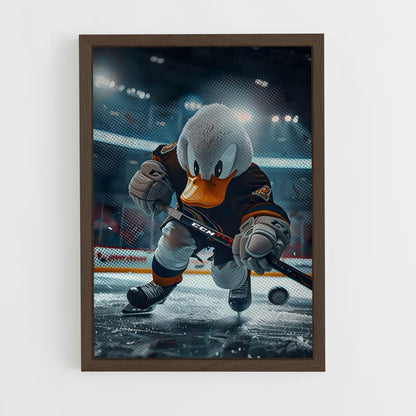 hockey-41 cadre Bois foncé