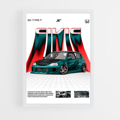 honda-1 cadre Blanc