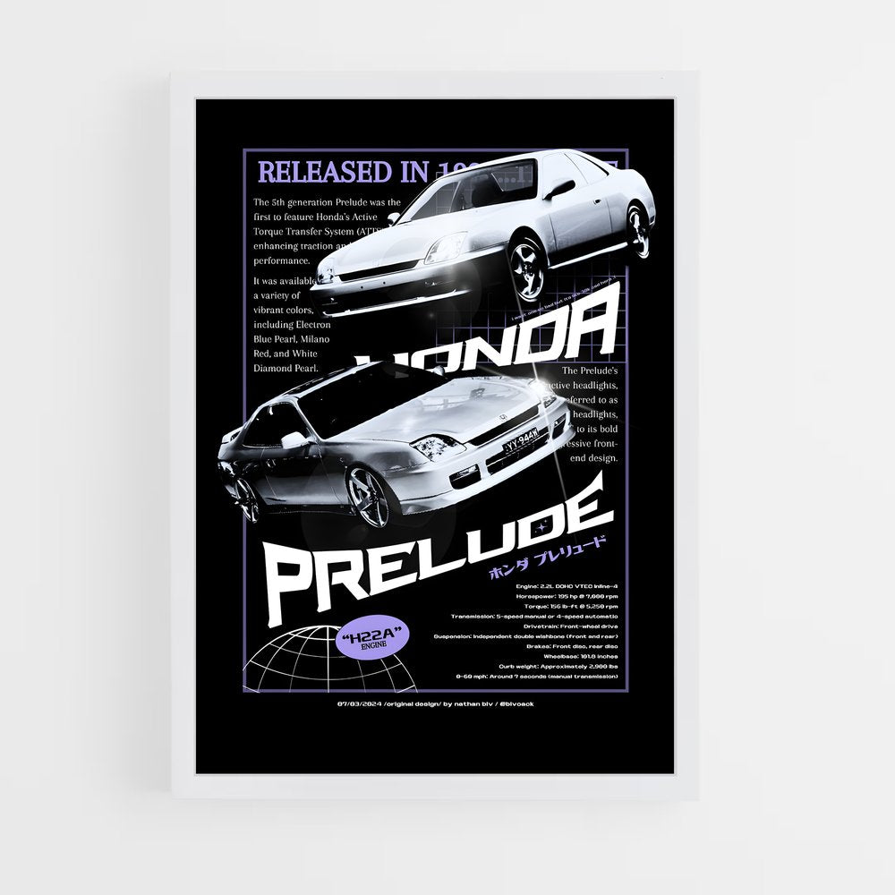 honda-10 cadre Blanc
