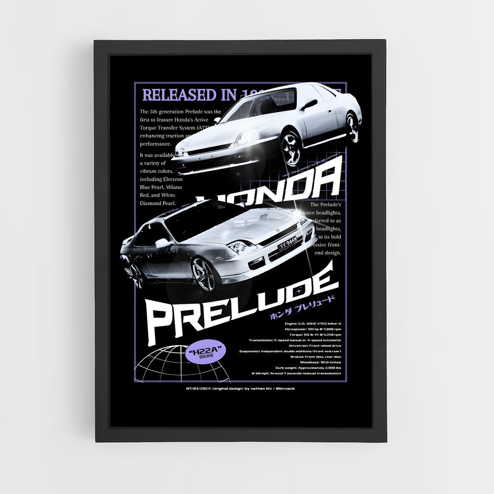 honda-10 cadre Noir
