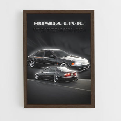 honda-12 cadre Bois foncé