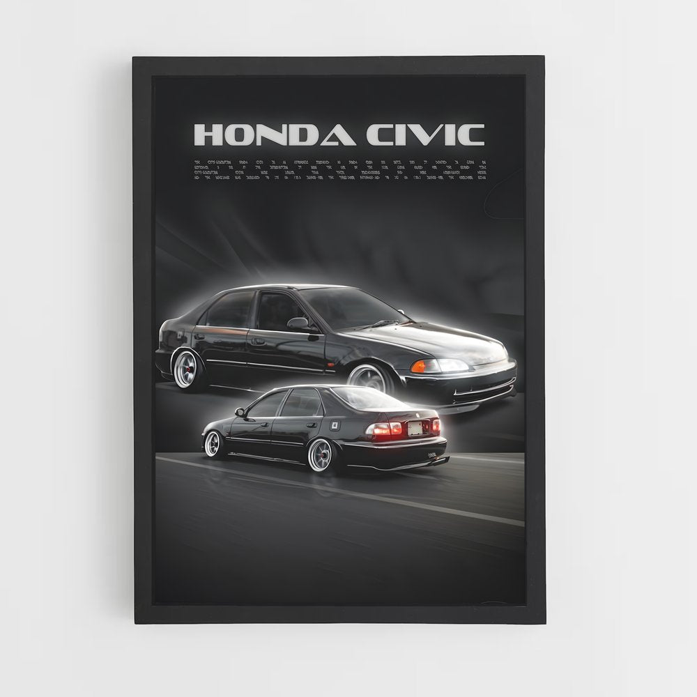 honda-12 cadre Noir