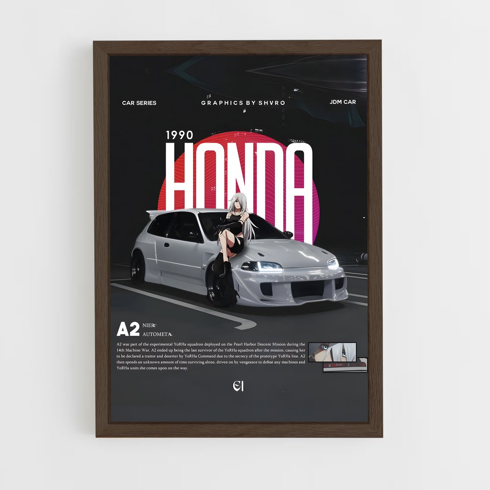 honda-18 cadre Bois foncé