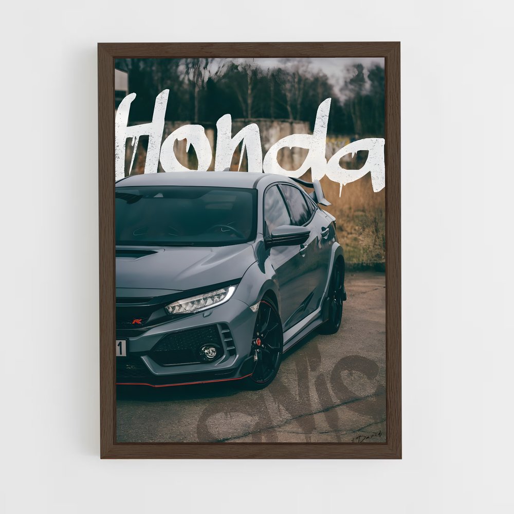 honda-3 cadre Bois foncé