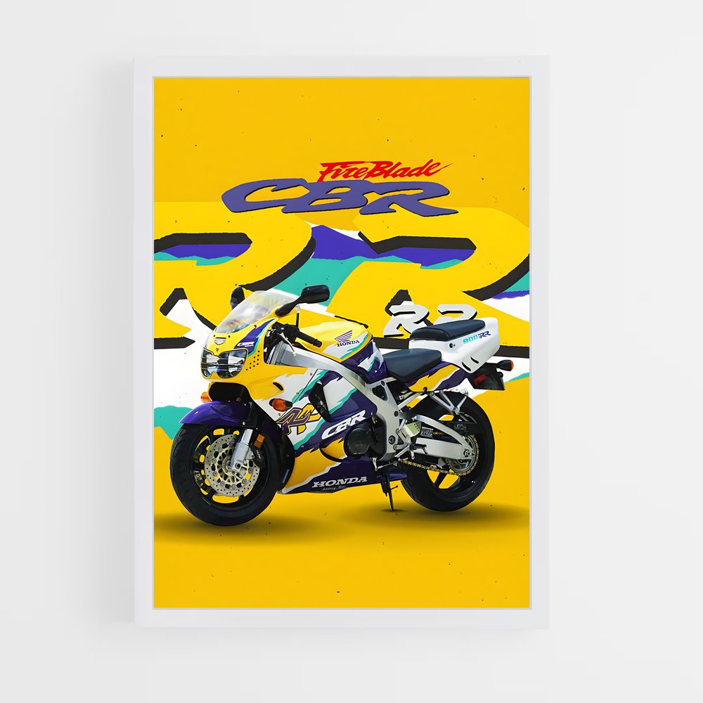 honda-moto-10 cadre Blanc