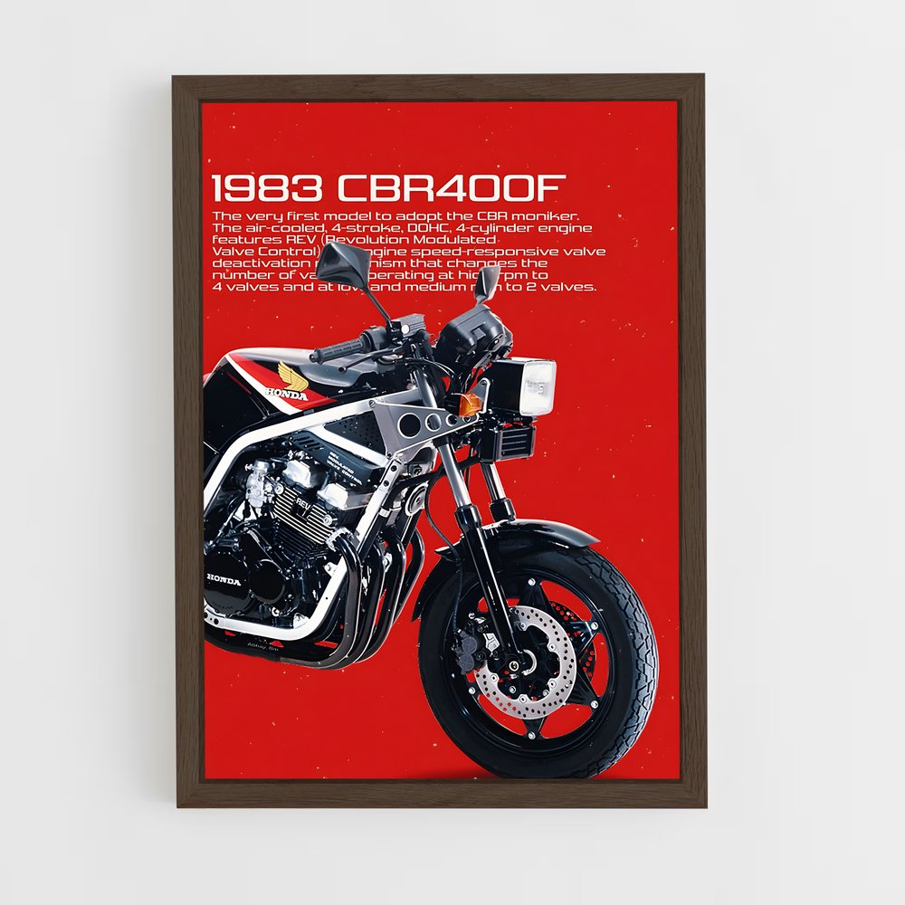 honda-moto-2 cadre Bois foncé
