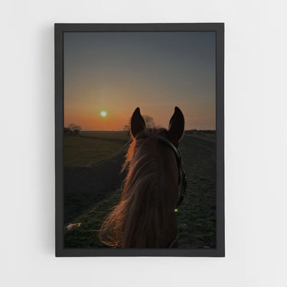 Paard wandelen poster