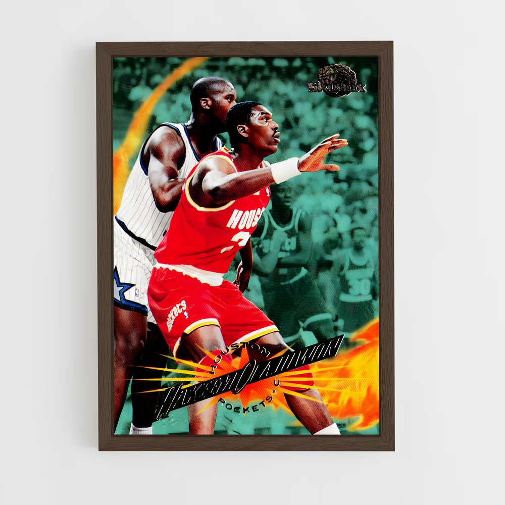 houston-rockets-7 cadre Bois foncé
