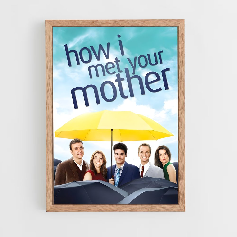 how-i-met-your-mother-1 cadre Bois clair