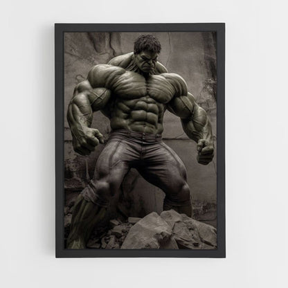 Realistische Hulk-poster