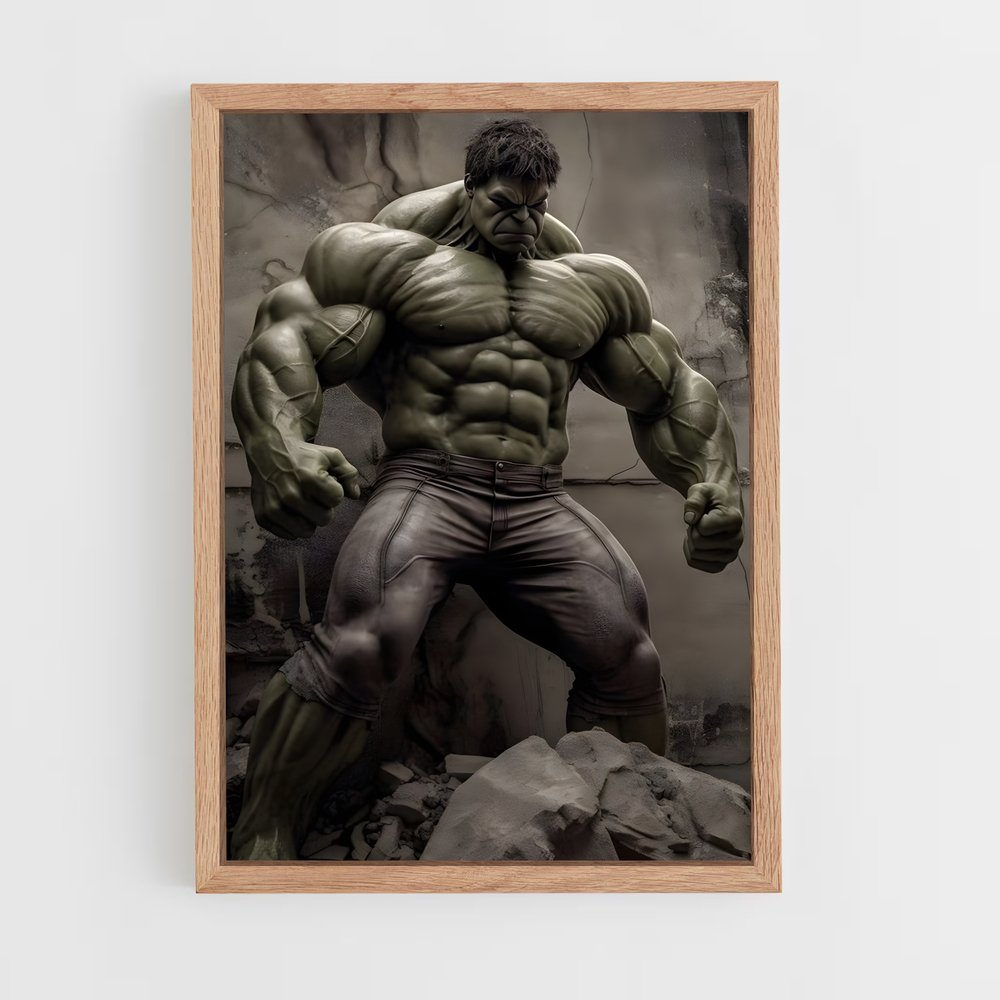 hulk-2 cadre Bois clair