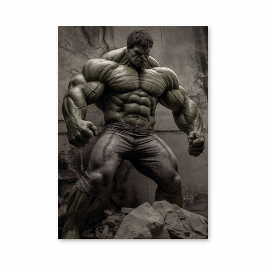 Realistische Hulk-poster