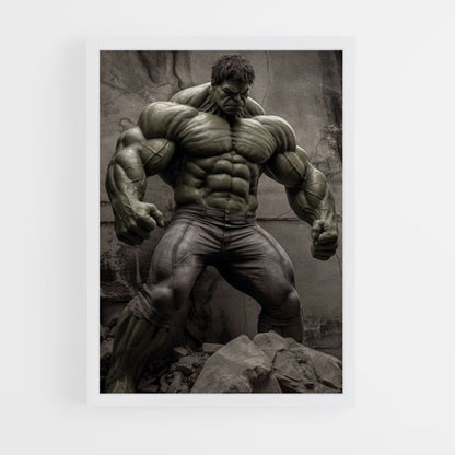 Realistische Hulk-poster