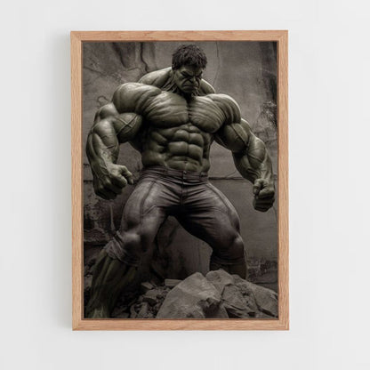 Realistische Hulk-poster