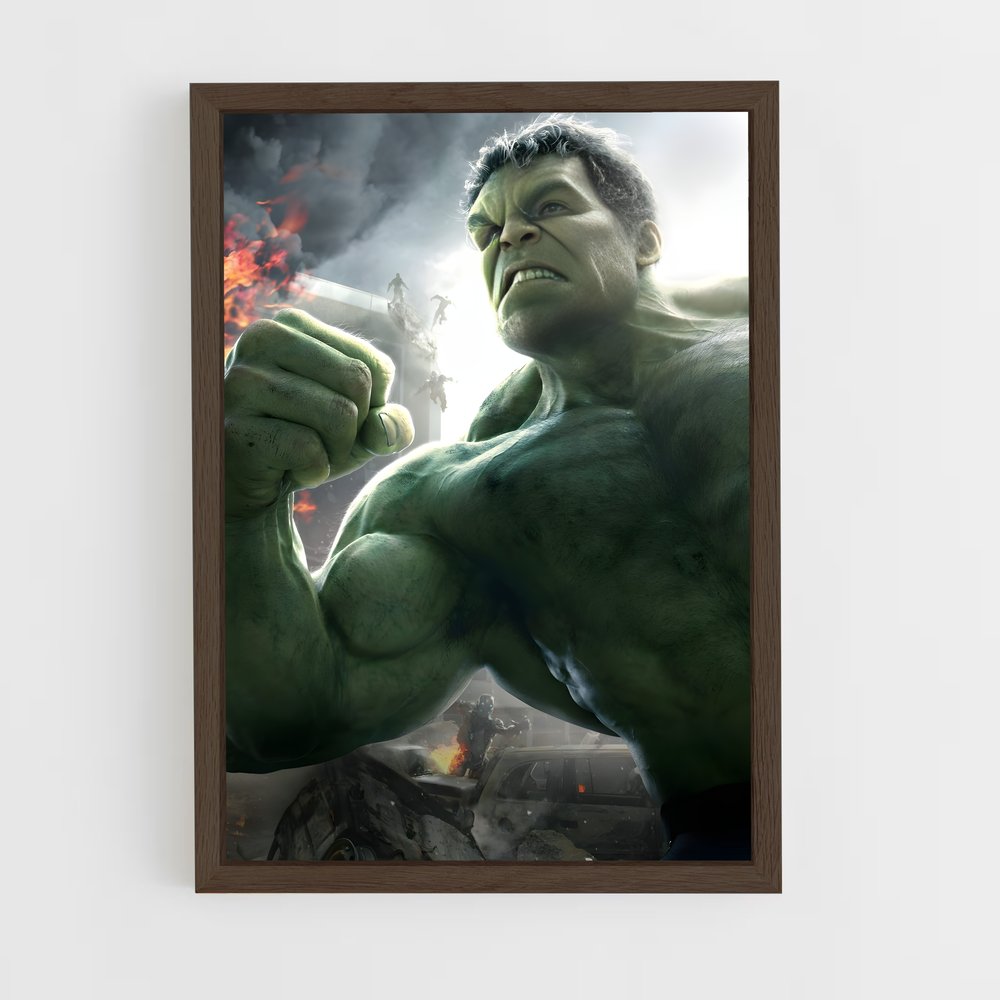 hulk-9 cadre Bois foncé