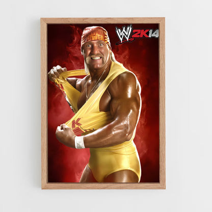 hulk-hogan-4 cadre Bois clair