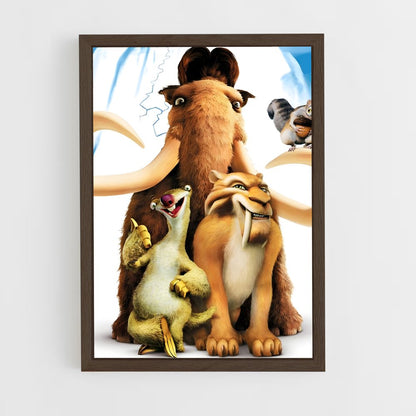 ice-age-4 cadre Bois foncé