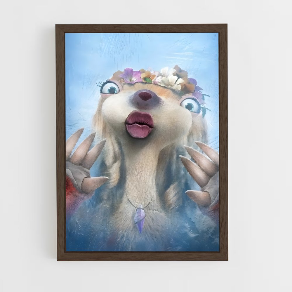 ice-age-5 cadre Bois foncé