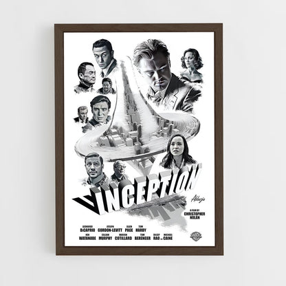 inception-12 cadre Bois foncé