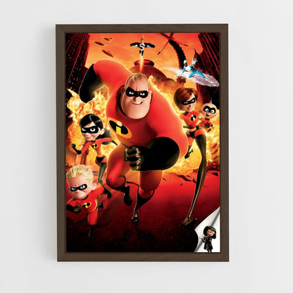 incredibles-2 cadre Bois foncé