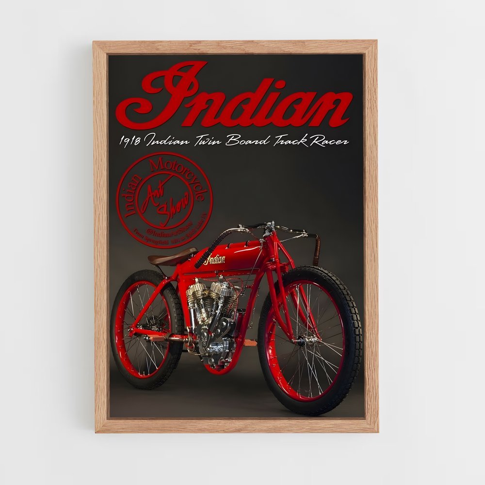 indian-motorcycle-4 cadre Bois clair