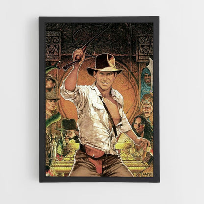 Poster Indiana Jones-tekening