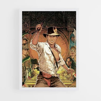 Poster Indiana Jones-tekening