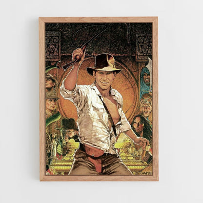 Poster Indiana Jones-tekening