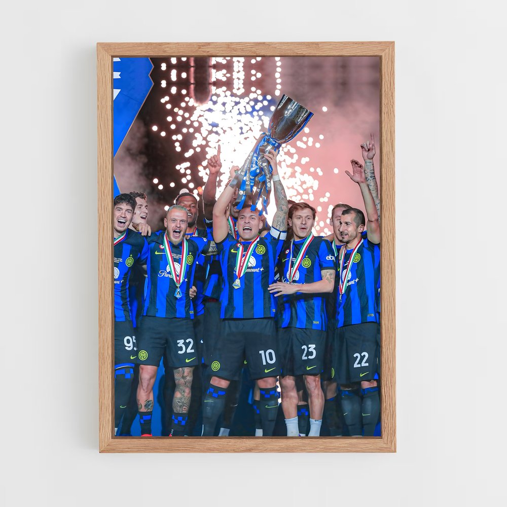 inter-milan-1 cadre Bois clair